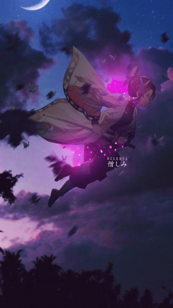 L'anime, Tueur de Démons Kimetsu no Yaiba, Naruto Uzumaki, Naruto Shippuden, Atmosphère. Wallpaper in 720x1280 Resolution