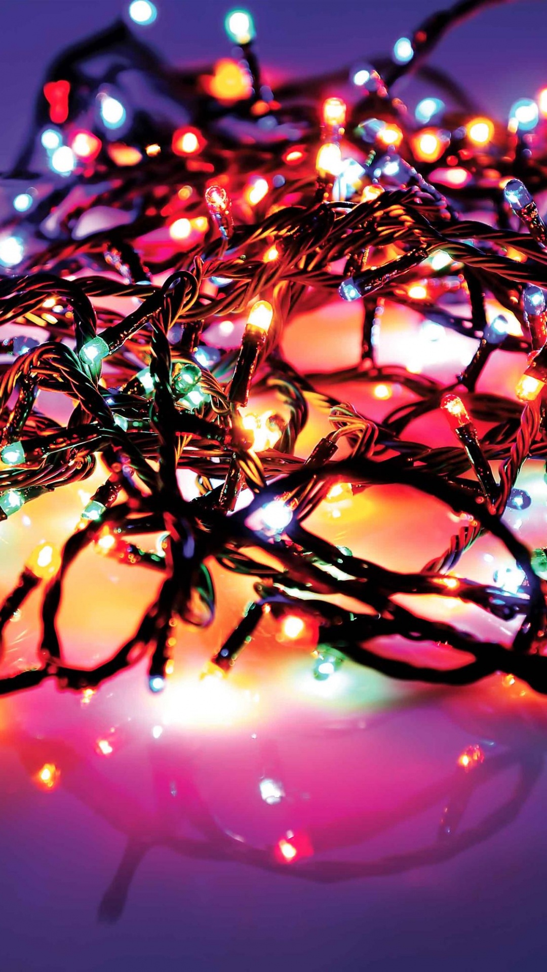 Guirnalda, Sucursal, Luces de Navidad, Luz, Decoración de la Navidad. Wallpaper in 1080x1920 Resolution