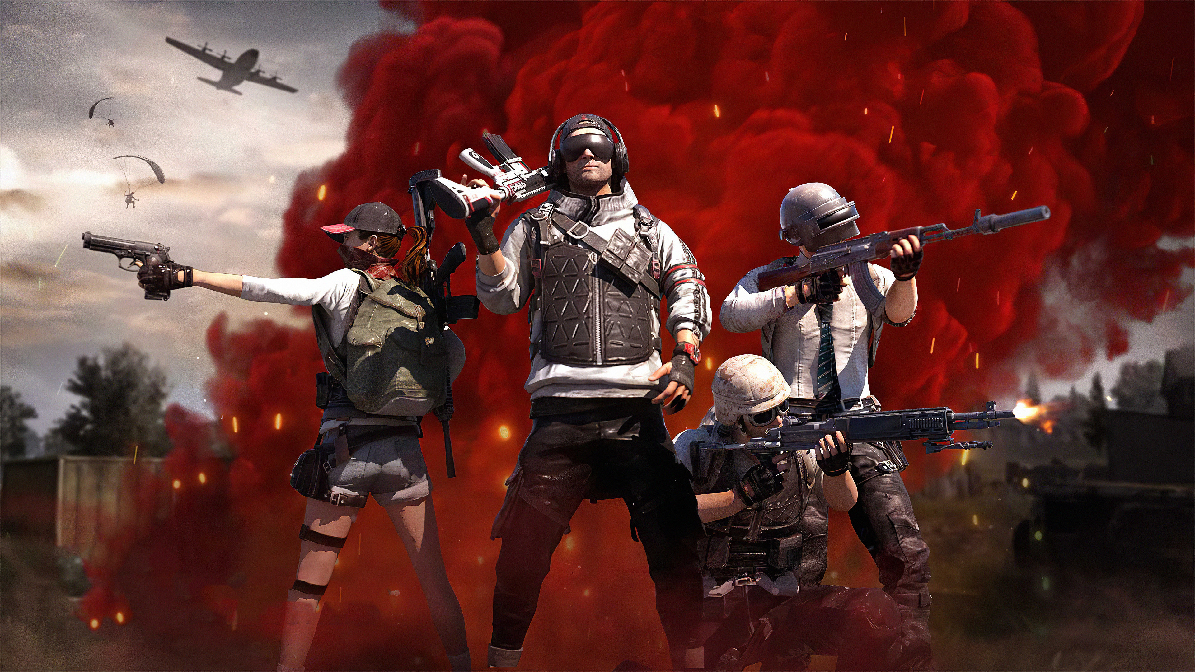 PUBG Corporation, Entertainment, Red, Music, Music Artist. Wallpaper in 3840x2160 Resolution