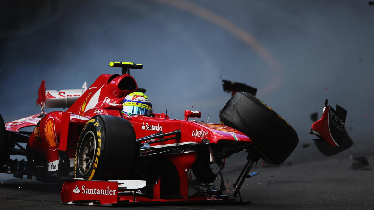 Ferrari Rojo y Negro f 1. Wallpaper in 1280x720 Resolution