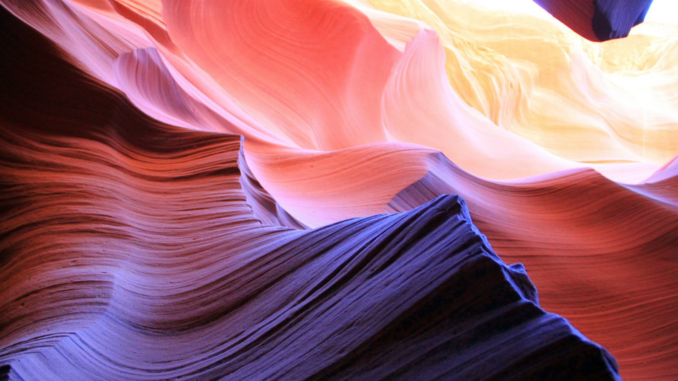 Textile Bleu Blanc et Jaune. Wallpaper in 1366x768 Resolution