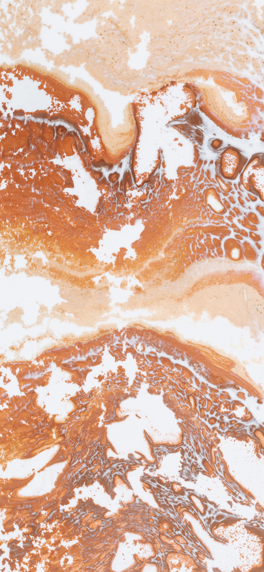 Brown and White Abstract Painting. Wallpaper in 1125x2436 Resolution