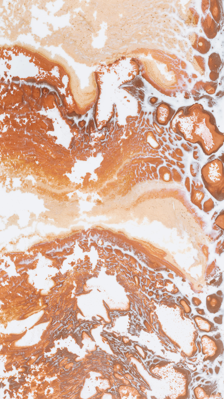 Brown and White Abstract Painting. Wallpaper in 750x1334 Resolution