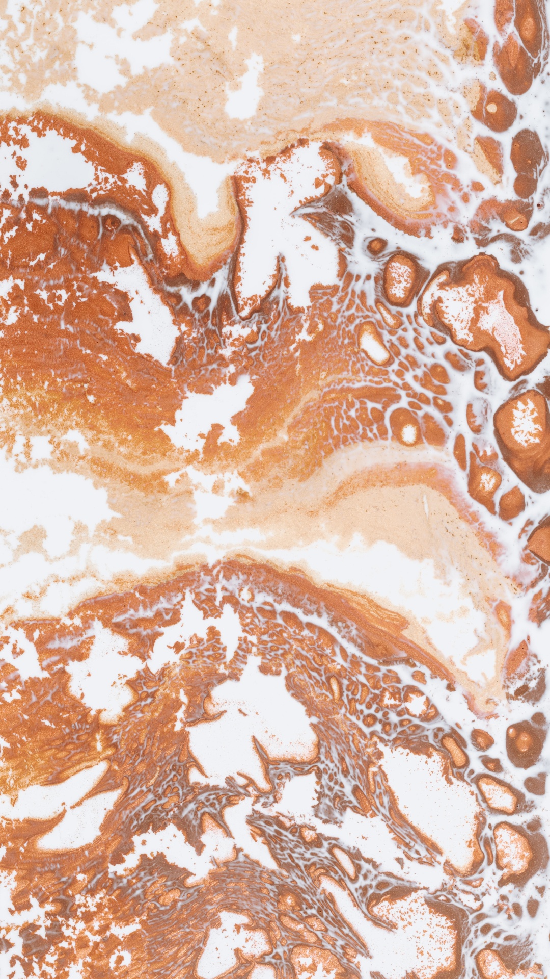 Peinture Abstraite Brune et Blanche. Wallpaper in 1080x1920 Resolution