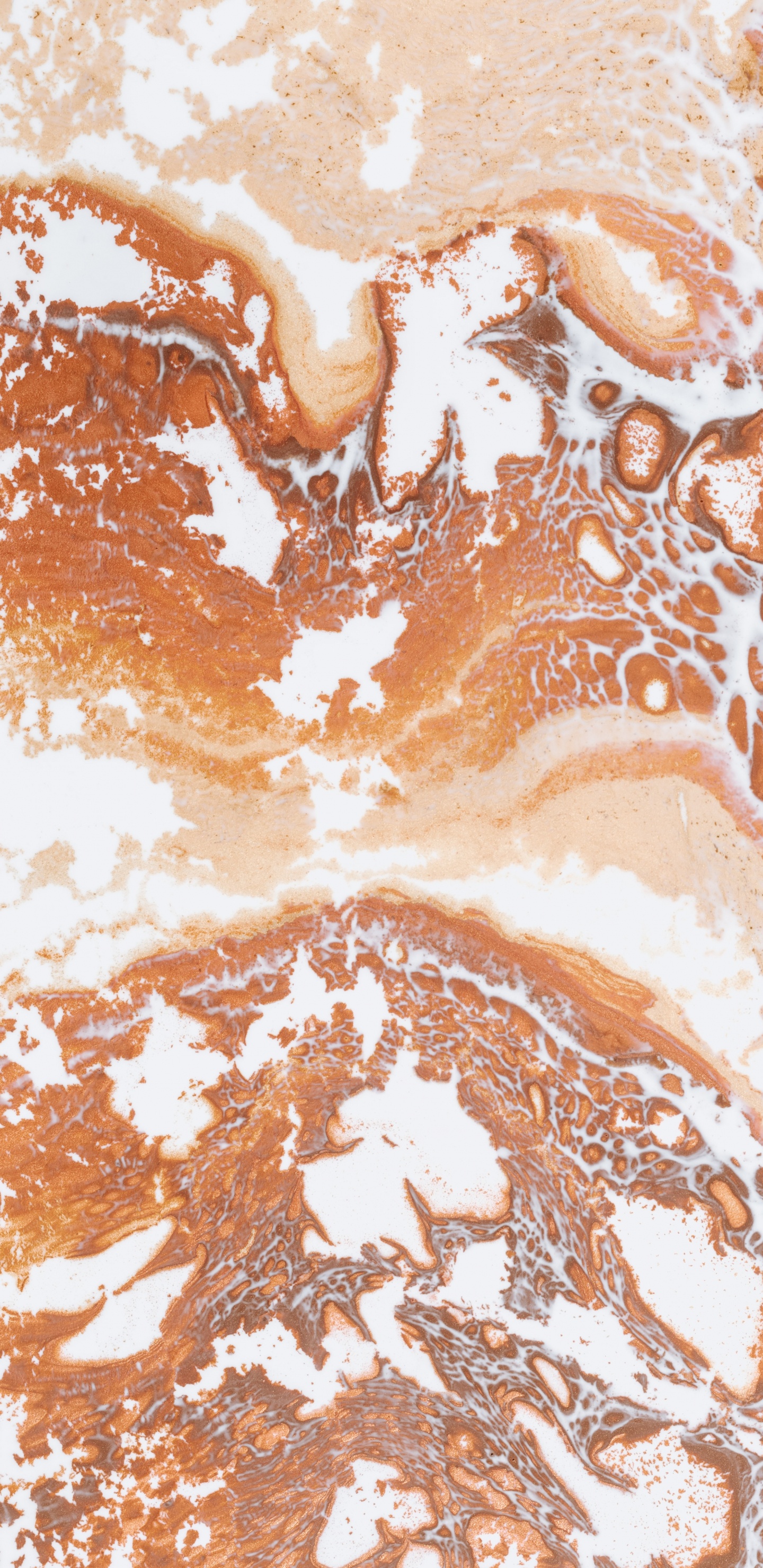 Pintura Abstracta Marrón y Blanca. Wallpaper in 1440x2960 Resolution