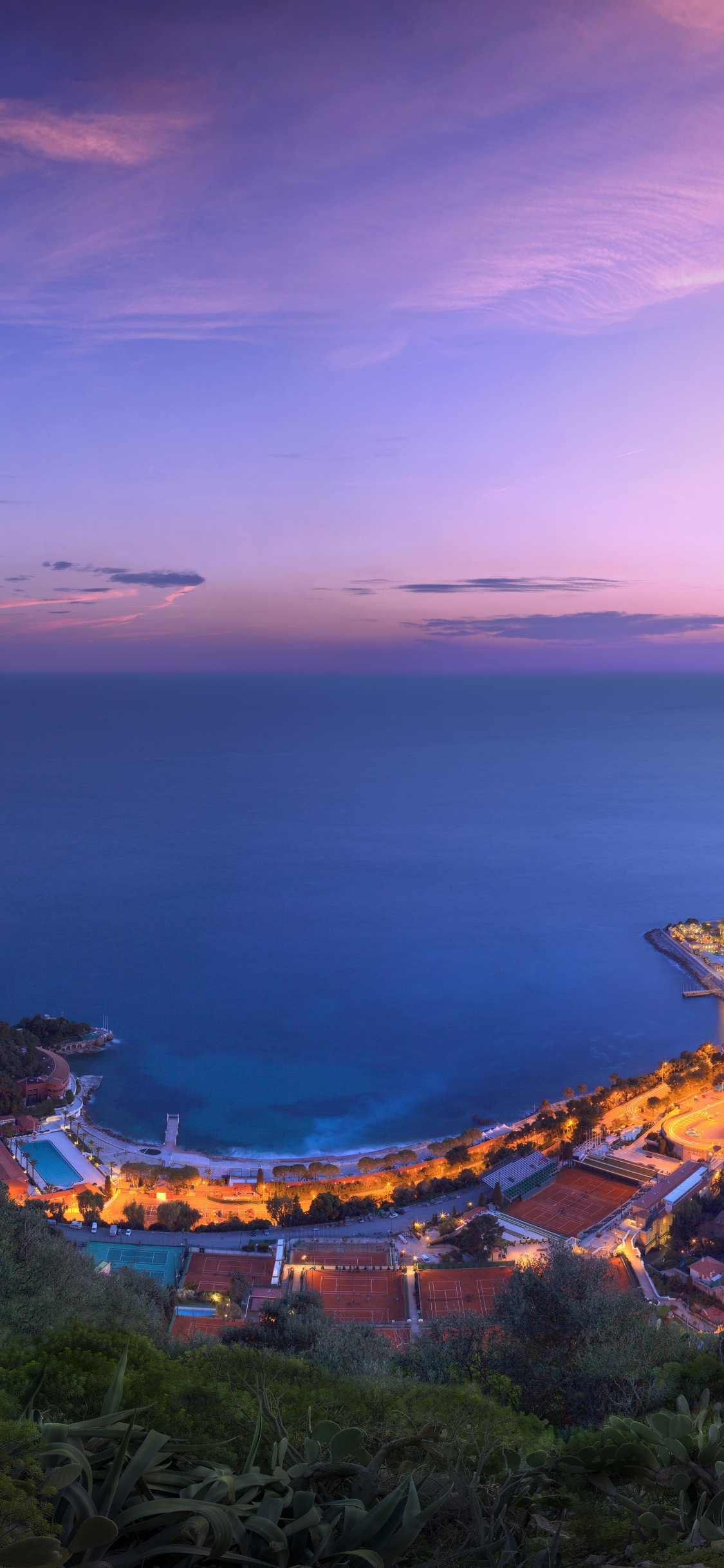 Monaco, Cloud, Wasser, Atmosphäre, Afterglow. Wallpaper in 1125x2436 Resolution