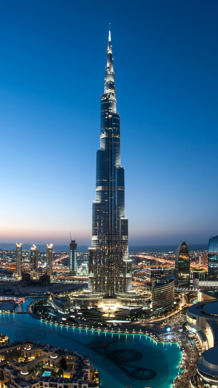 City Skyline During Night Time. Wallpaper in 750x1334 Resolution