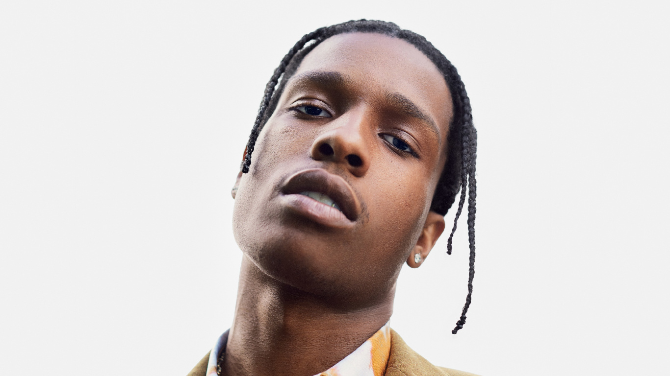 Cheek, Asap Rocky, Eyebrow, Chin, Hairstyle. Wallpaper in 1366x768 Resolution