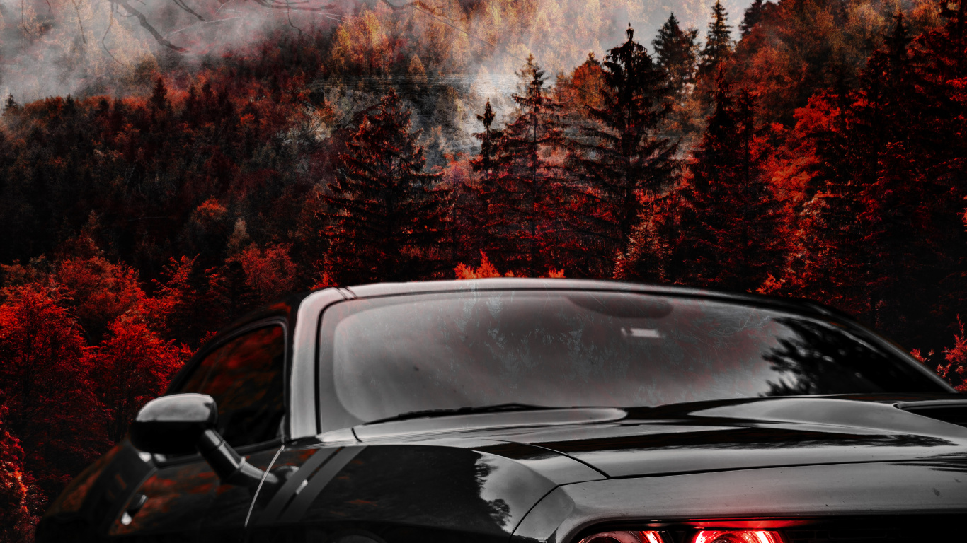 Dodge Challenger, Dodge, Dodge Demon, Dodge Challenger Widebody Redeye, Cars. Wallpaper in 1366x768 Resolution