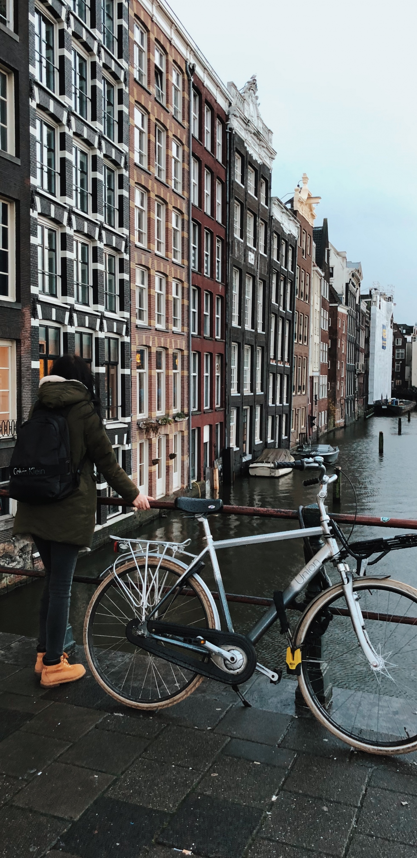 Ámsterdam, la Bicicleta de Carretera, Bicicleta, Neumático de Bicicleta, Cuadro de la Bicicleta. Wallpaper in 1440x2960 Resolution