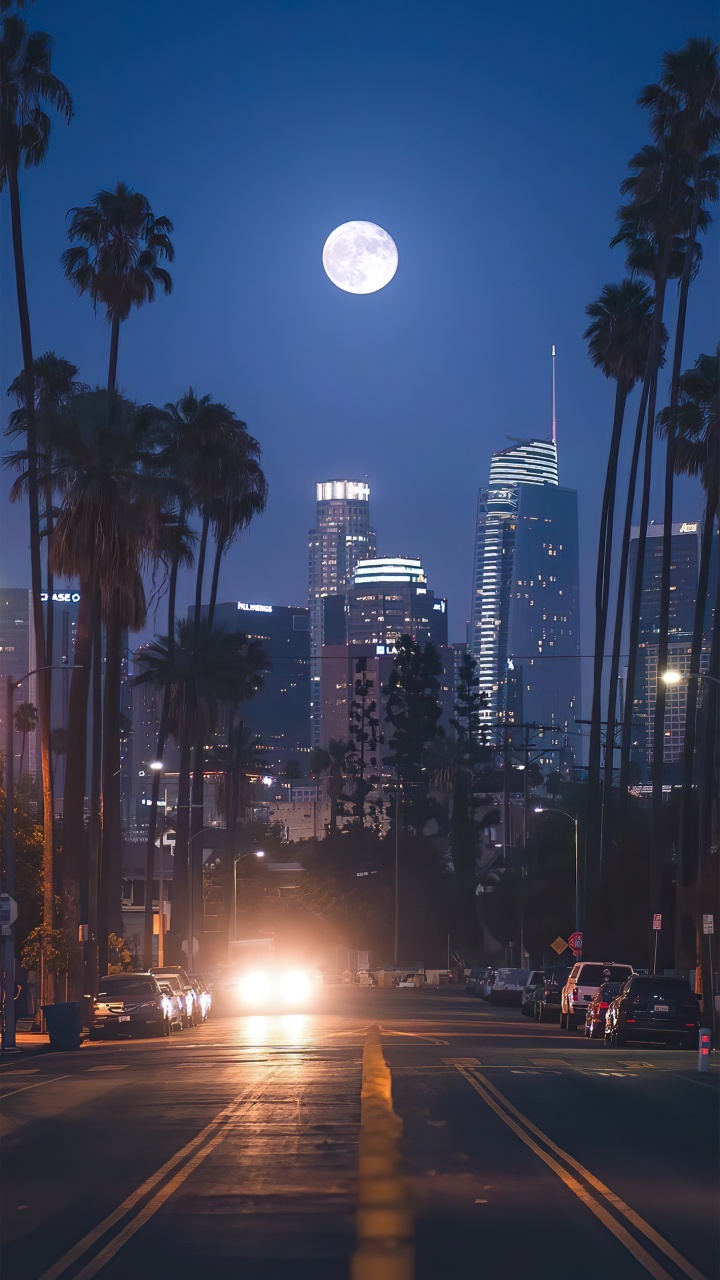 Edificio, Arquitectura, Ambiente, la Luz de Calle, Coche. Wallpaper in 720x1280 Resolution