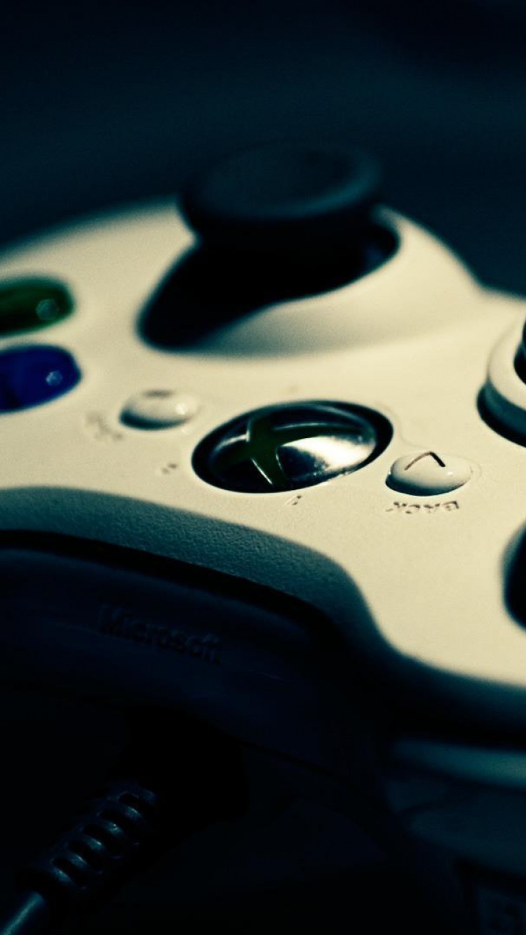 Weißer Xbox One-Gamecontroller. Wallpaper in 750x1334 Resolution