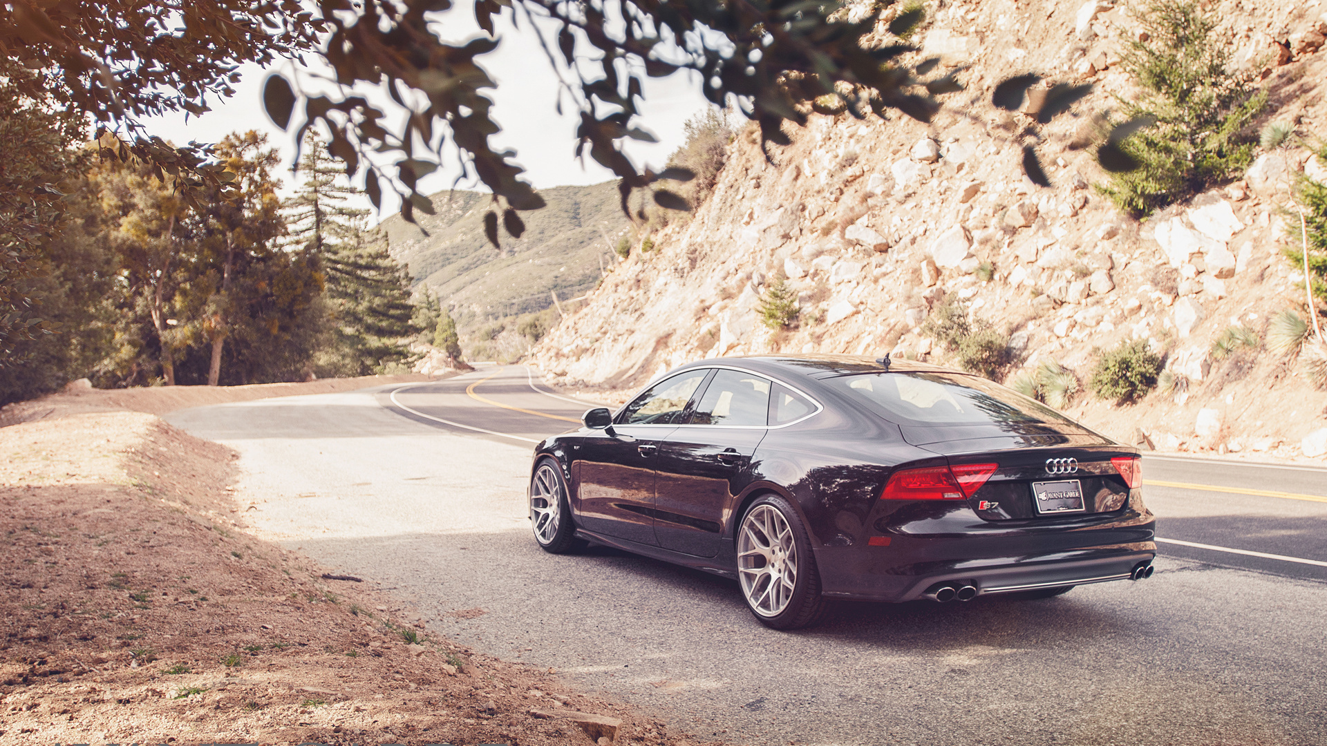 Black Chevrolet Camaro on Road During Daytime. Wallpaper in 1920x1080 Resolution