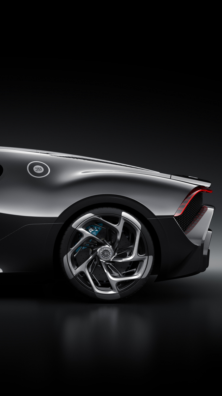 Black Porsche 911 on Black Background. Wallpaper in 750x1334 Resolution