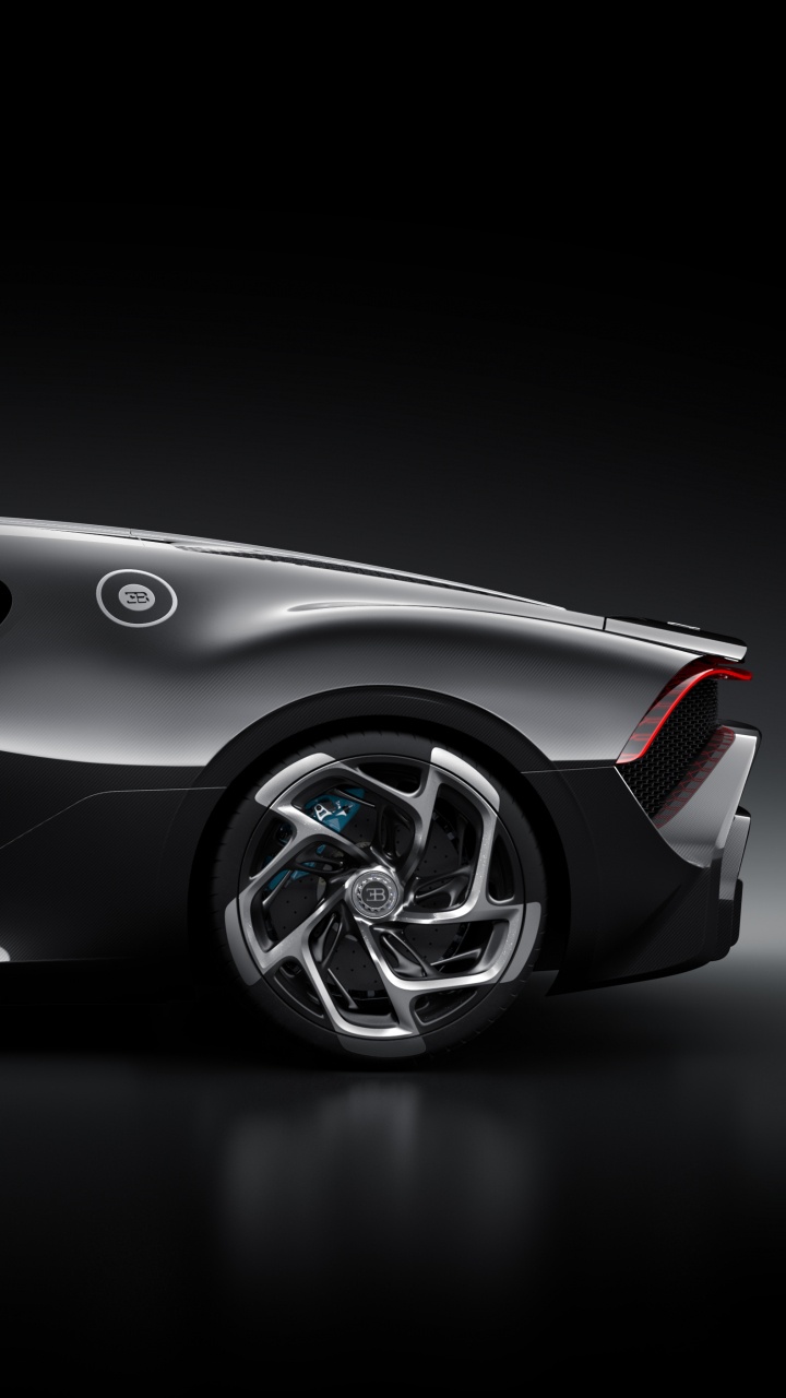 Porsche 911 Negro Sobre Fondo Negro. Wallpaper in 720x1280 Resolution