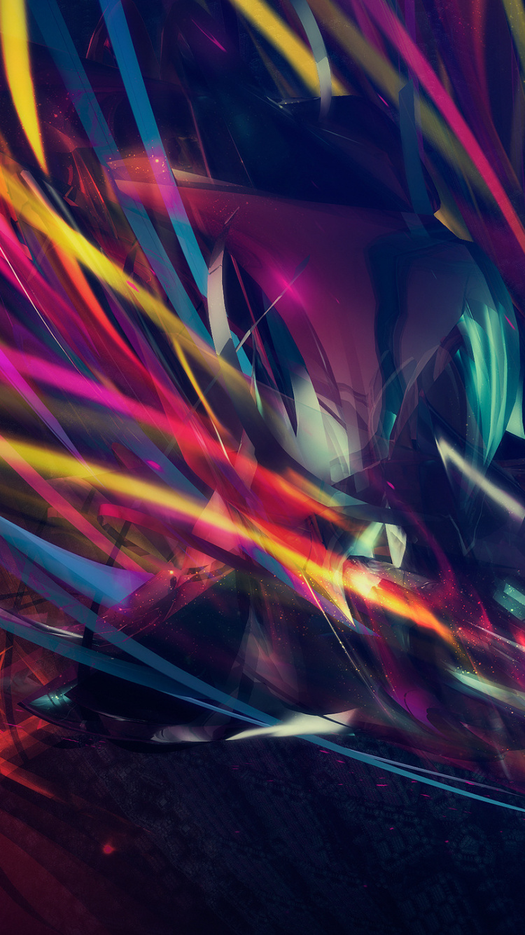 Blue Green and Red Light. Wallpaper in 750x1334 Resolution