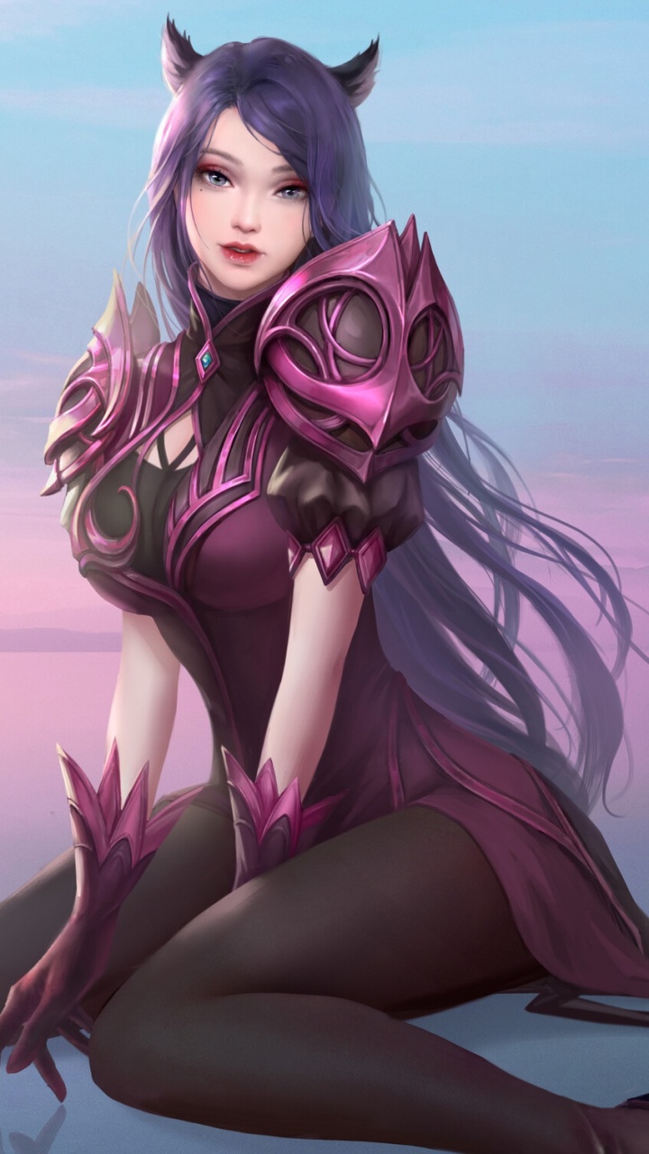 Woman in Red and White Polka Dot Dress. Wallpaper in 720x1280 Resolution