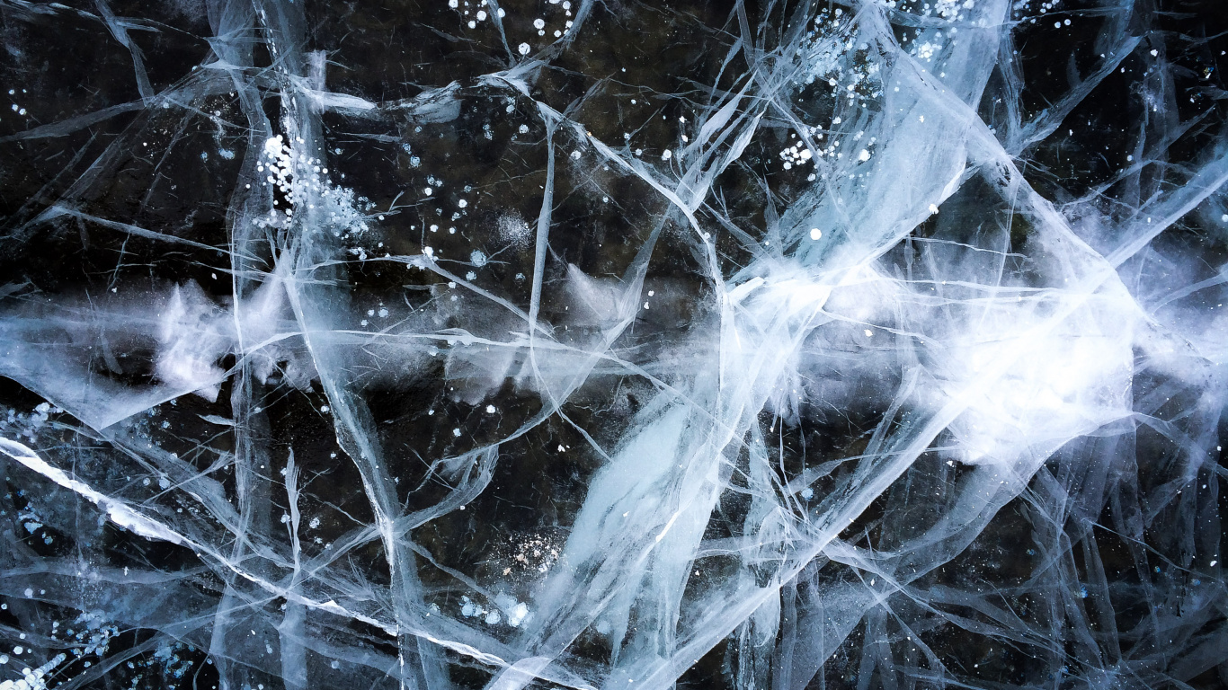 Peinture Abstraite Blanche et Bleue. Wallpaper in 1366x768 Resolution