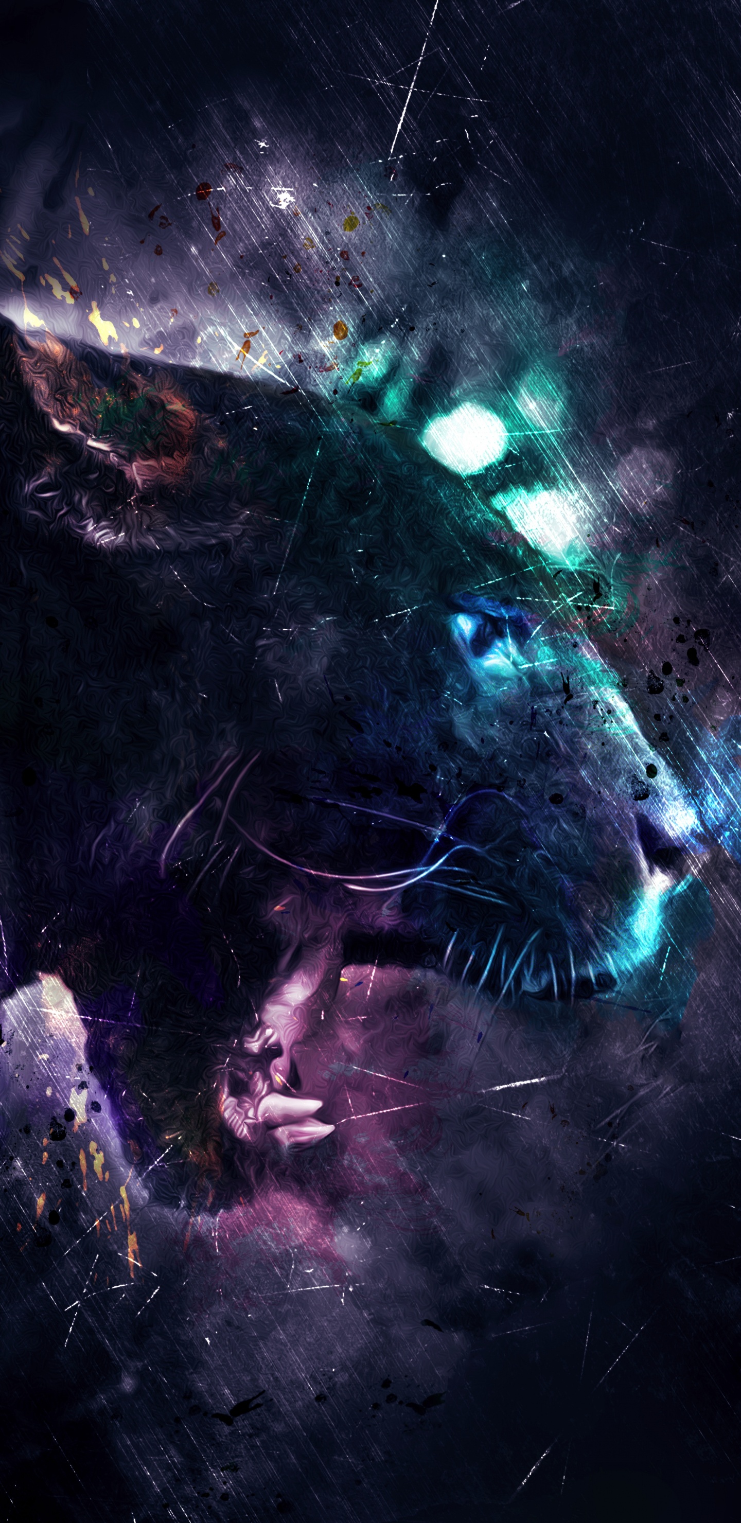 美洲狮, 猫科, 狼, 天文学对象, 胡须 壁纸 1440x2960 允许