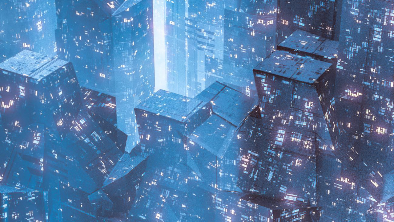 Science-Fiction-Cyberpunk-Stadt, Science-fiction, Cyberpunk, Illustration, Fiktion. Wallpaper in 1280x720 Resolution