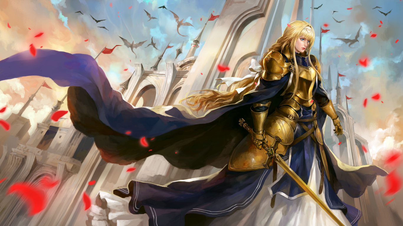 Blonde Haired Male Anime Character. Wallpaper in 1366x768 Resolution