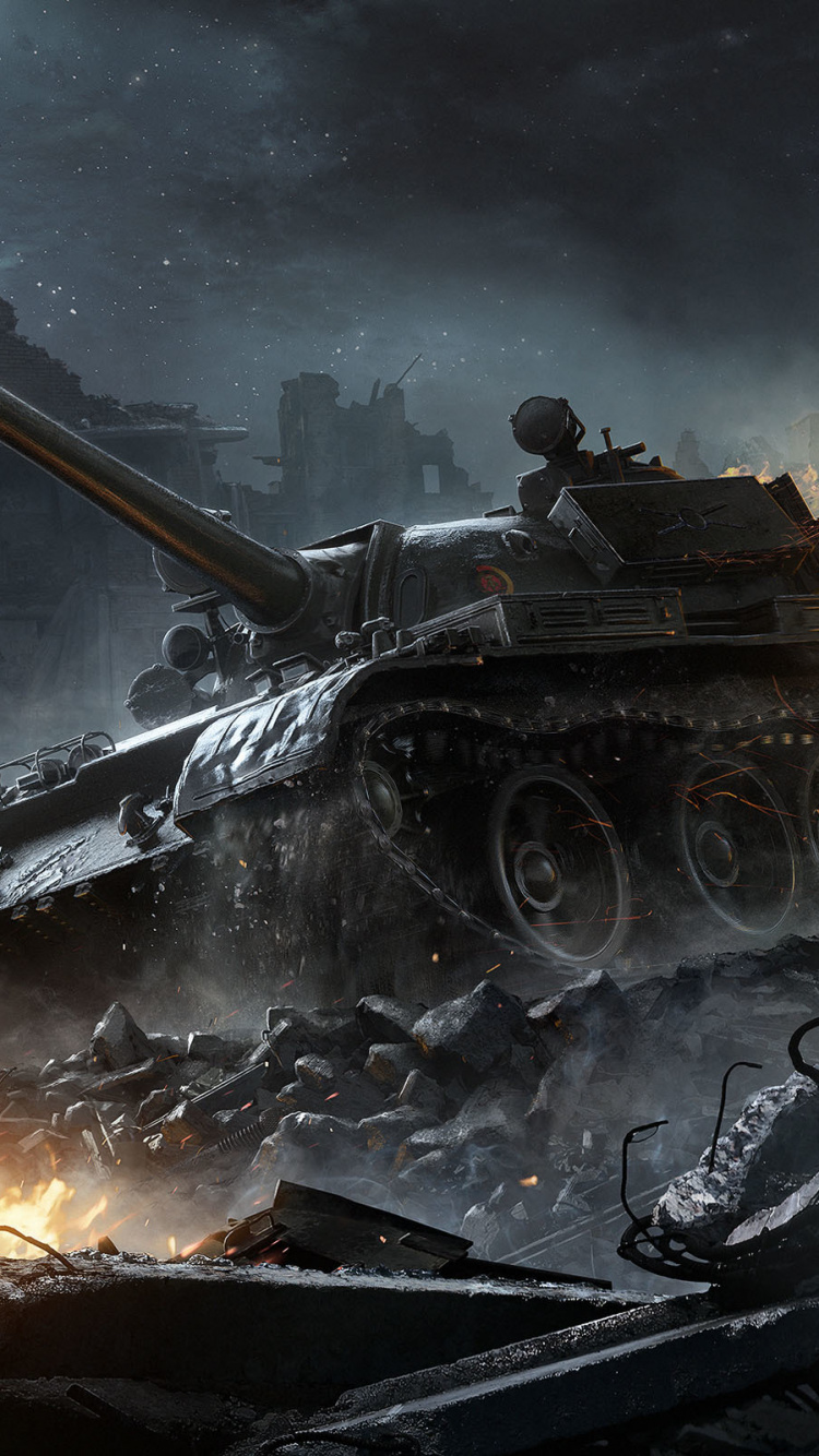 World of Tanks, Tank, Wargaming, Pc-Spiel, Kampffahrzeug. Wallpaper in 750x1334 Resolution