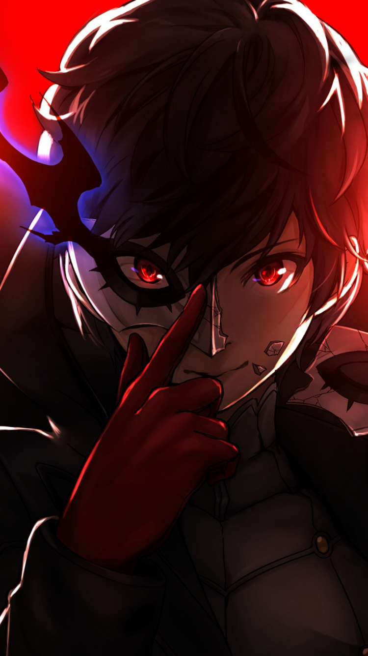 Persona 5, Art, Entertainment, Darkness, Event. Wallpaper in 750x1334 Resolution