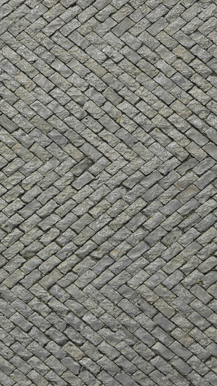 Grey and Black Brick Pavement. Wallpaper in 720x1280 Resolution