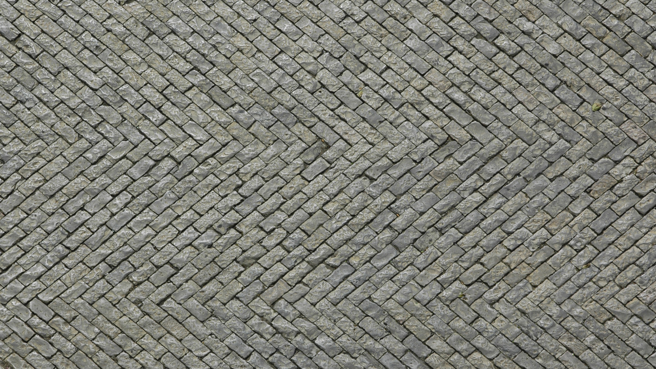 Grauer Und Schwarzer Ziegelsteinpflaster. Wallpaper in 1280x720 Resolution