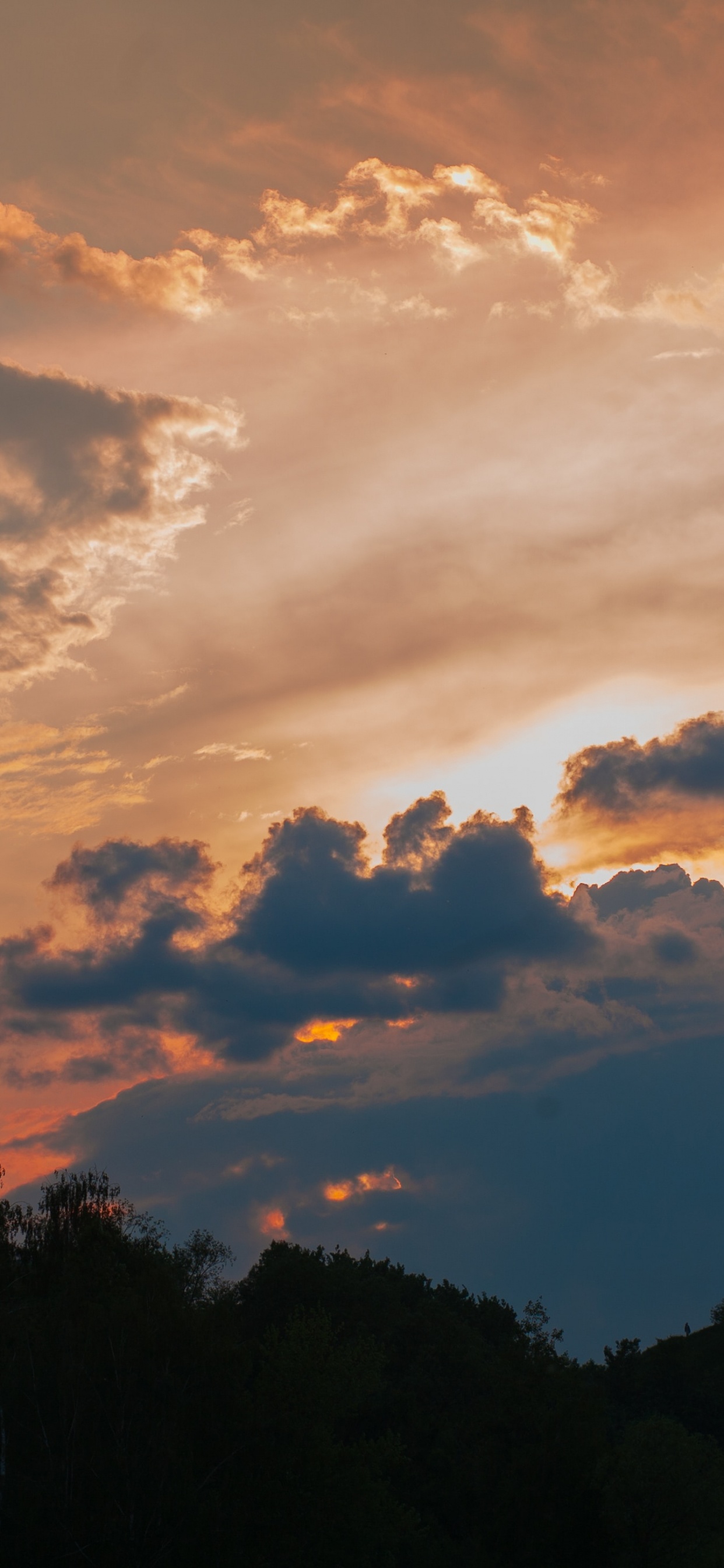 Sunset, Cloud, Afterglow, Evening, Cumulus. Wallpaper in 1242x2688 Resolution