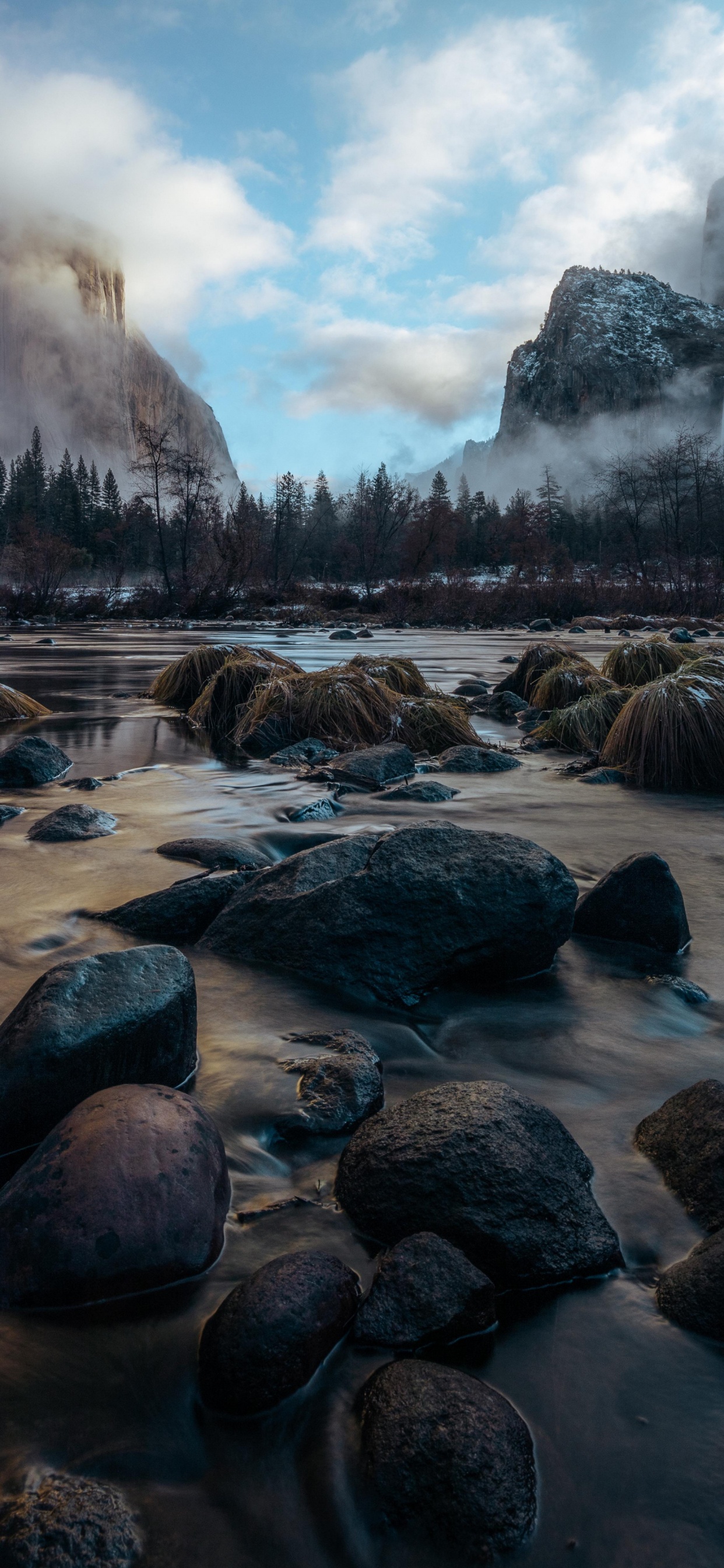 el Parque Nacional de Yosemite, Agua, Los Recursos de Agua, Montaña, Paisaje Natural. Wallpaper in 1242x2688 Resolution