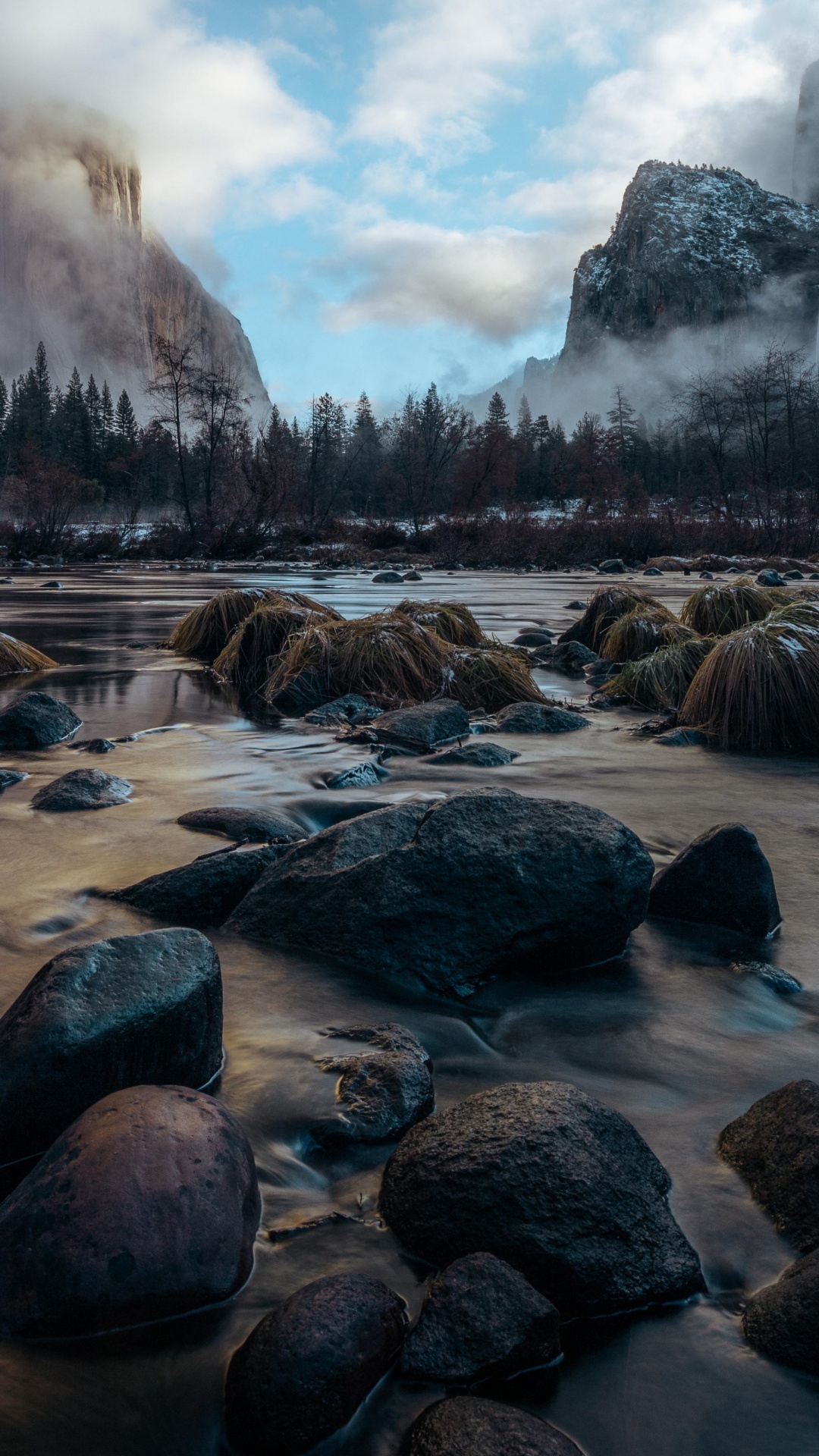Yosemite National Park, Water, Cloud, Water Resources, Mountain. Wallpaper in 1080x1920 Resolution