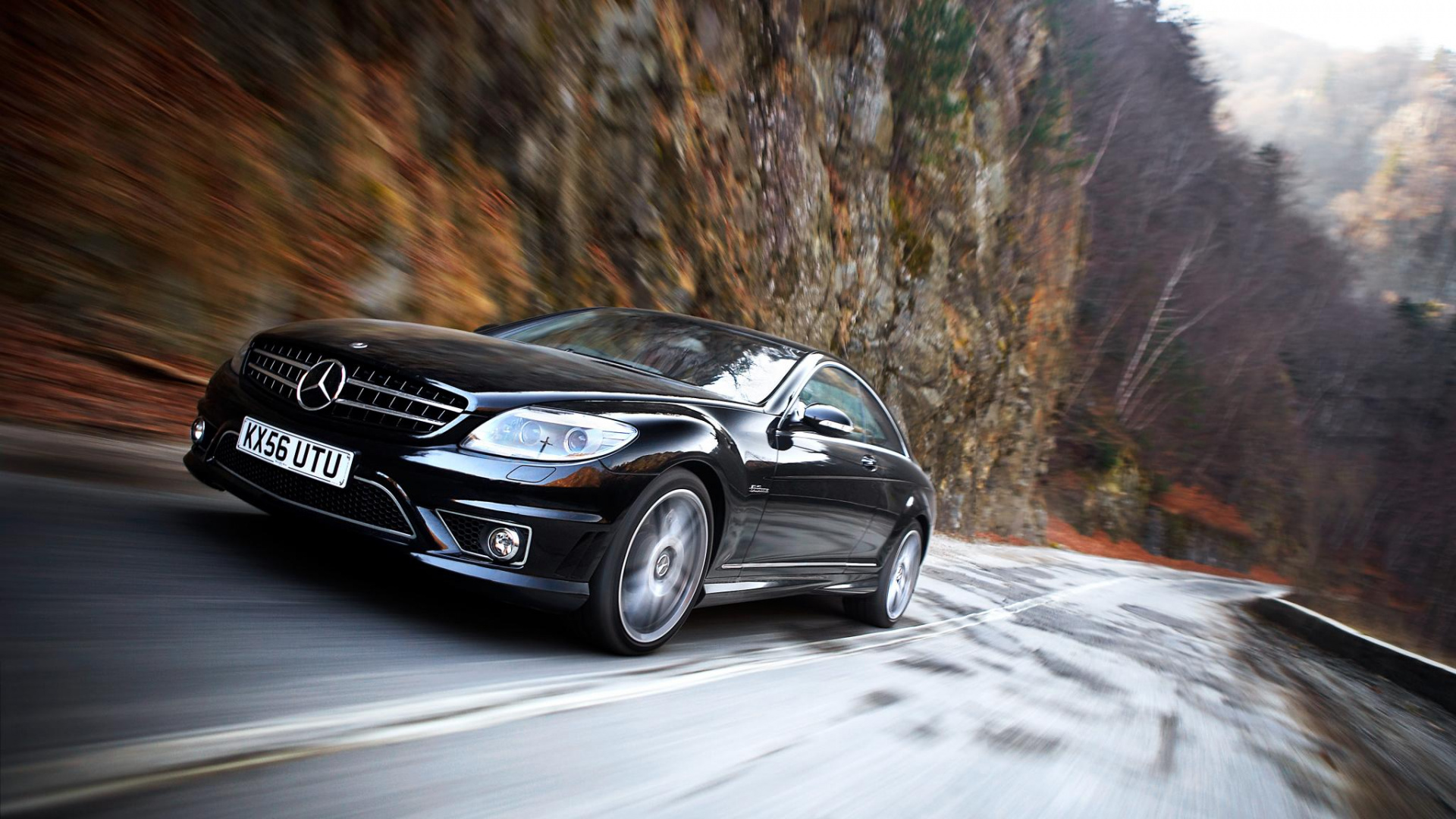 Black Mercedes Benz Coupe on Road During Daytime. Wallpaper in 1920x1080 Resolution