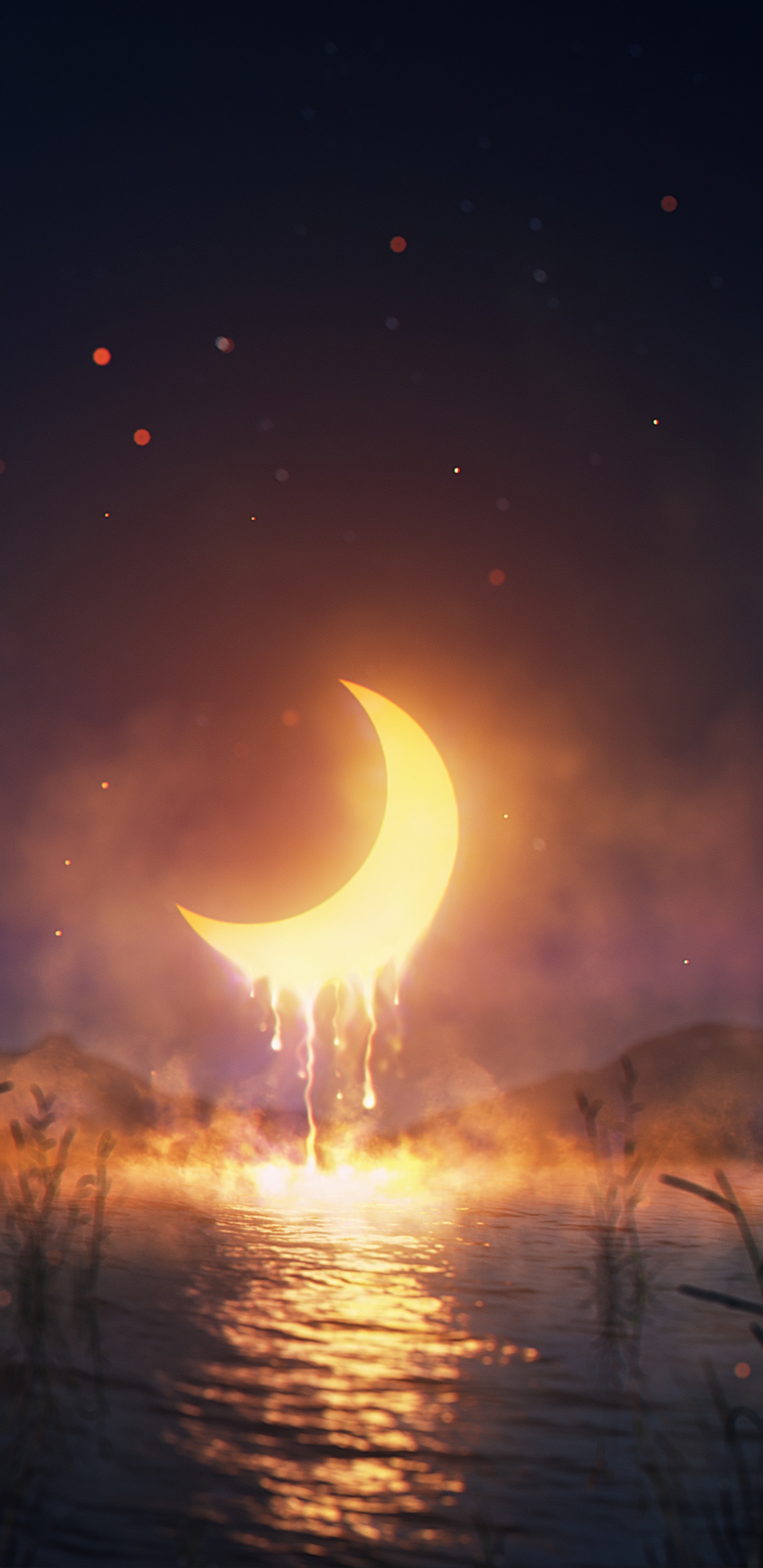 Erde, Atmosphäre, Mond, Natürlichen Umgebung, Astronomisches Objekt. Wallpaper in 1440x2960 Resolution