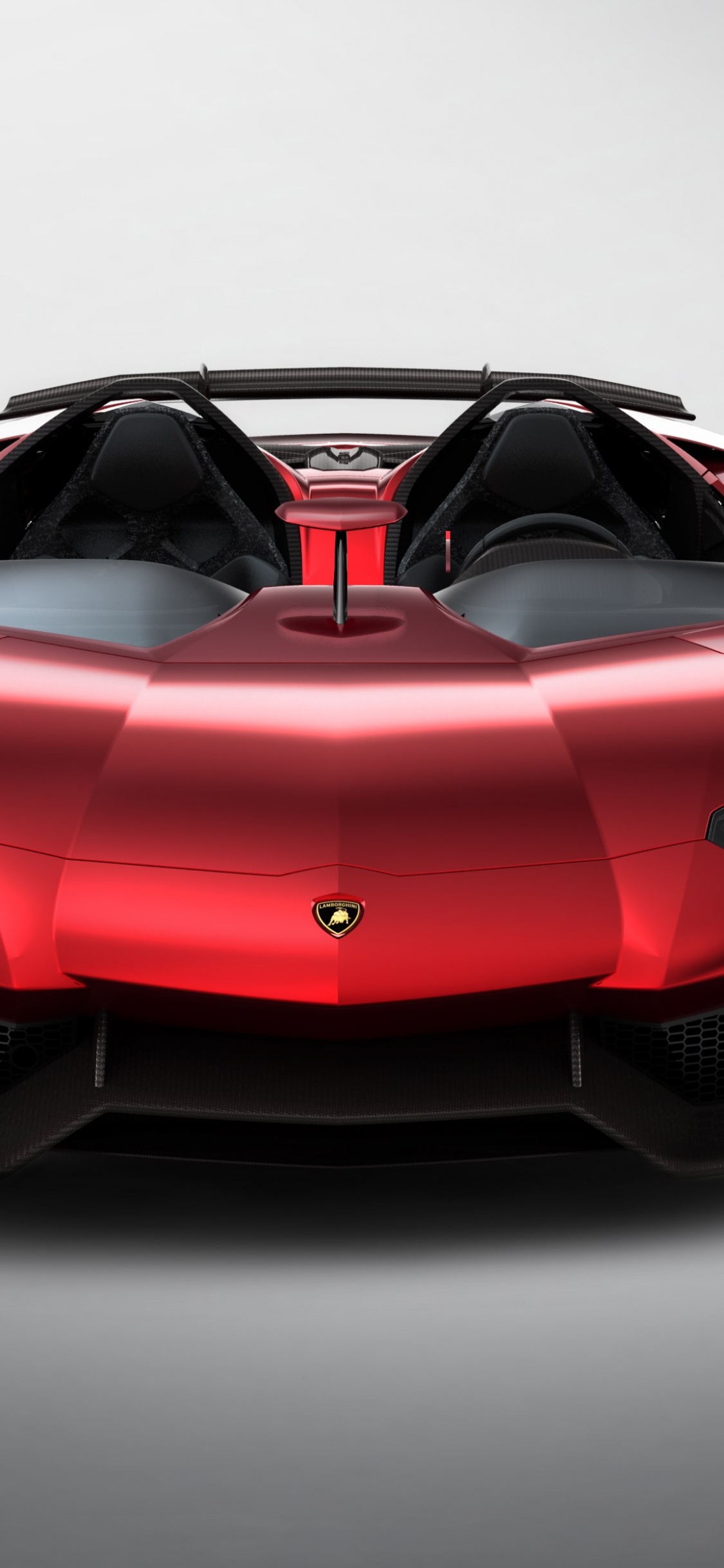 Ferrari 458 Italia Rojo Sobre Fondo Blanco.. Wallpaper in 1125x2436 Resolution