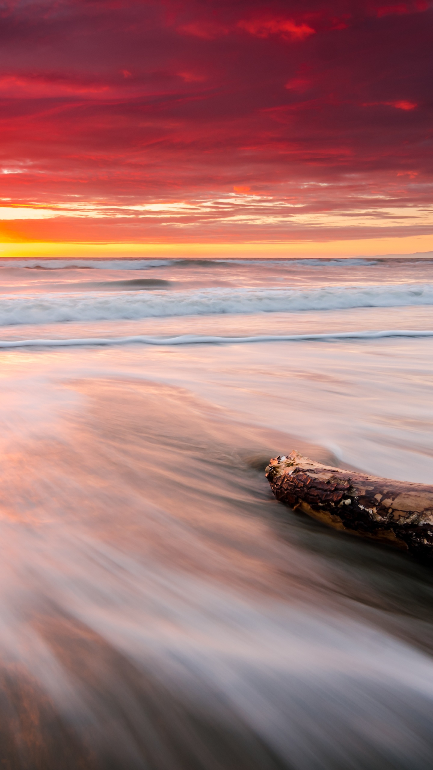 Beach, Sunrise, Leithfield Beach, la Digue, Sea. Wallpaper in 1440x2560 Resolution