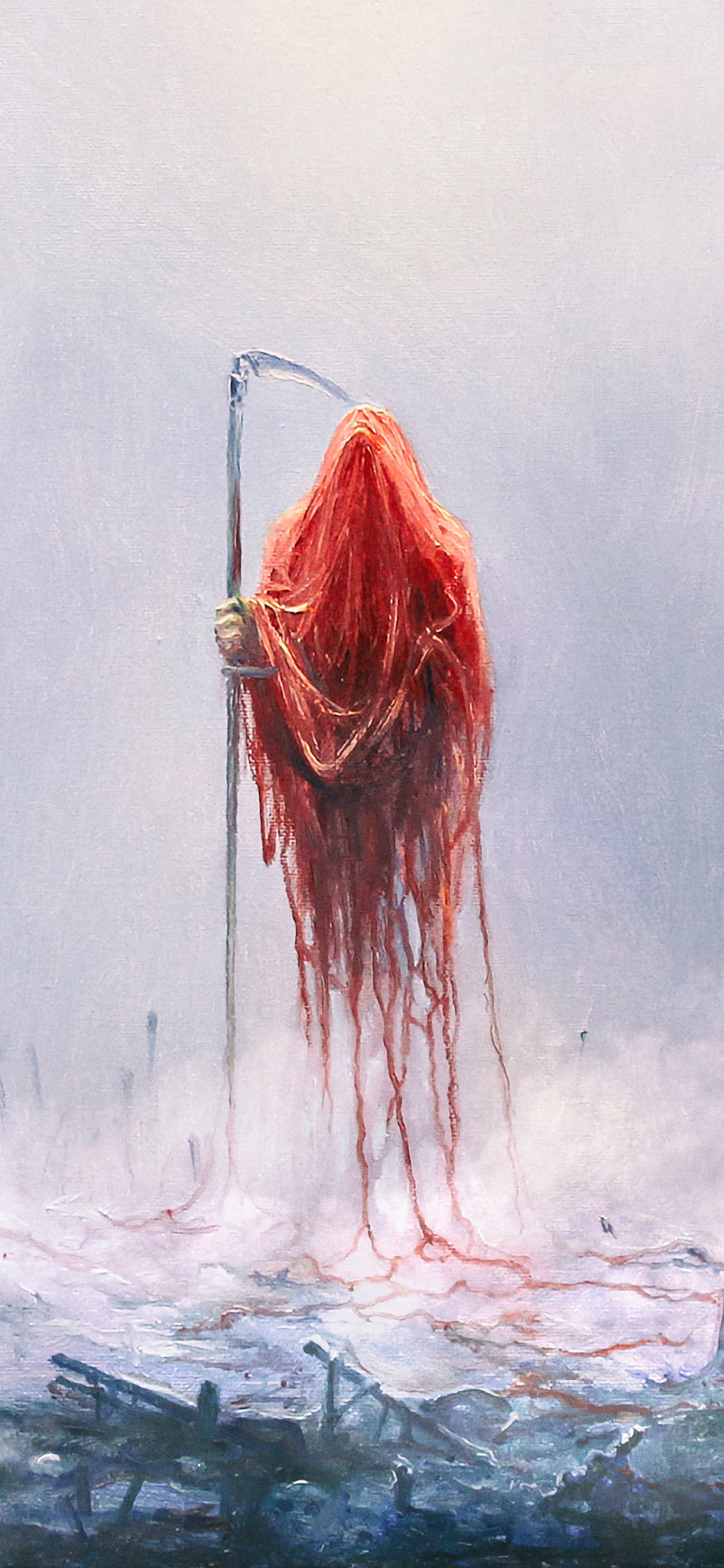 Orilla de Lorna, Mariusz Lewandowski, Arte, y Vuelvo a la Nada, Carátula. Wallpaper in 1242x2688 Resolution