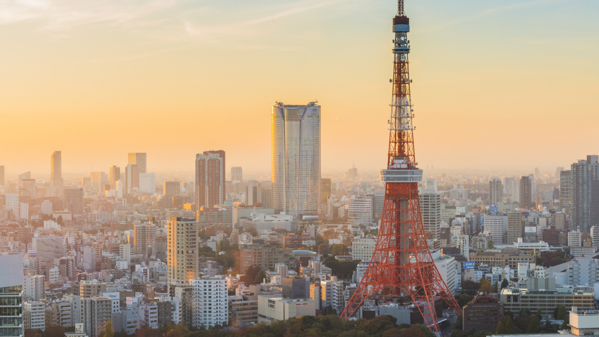 Red Tower in The City During Daytime. Wallpaper in 1920x1080 Resolution