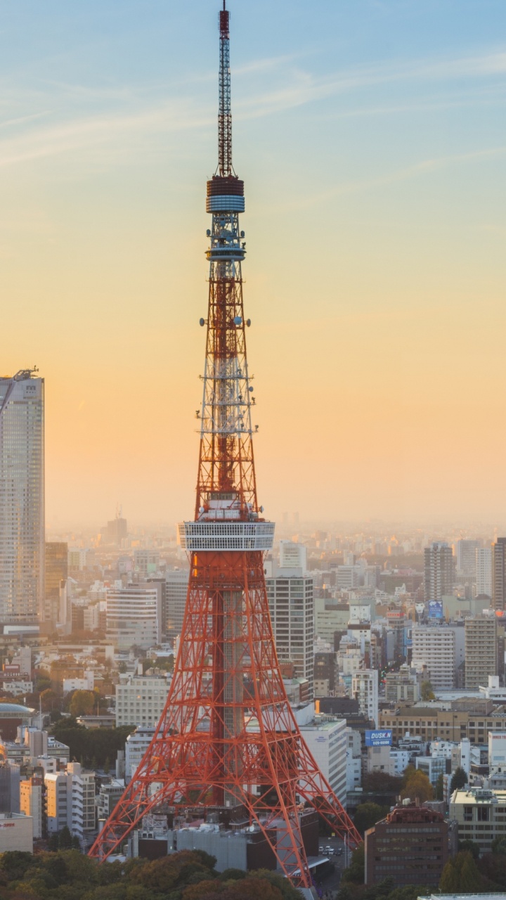 Red Tower in The City During Daytime. Wallpaper in 720x1280 Resolution