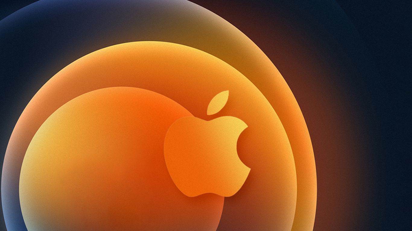 Apple, IPhone, 苹果, 橙色, 色彩 壁纸 1366x768 允许