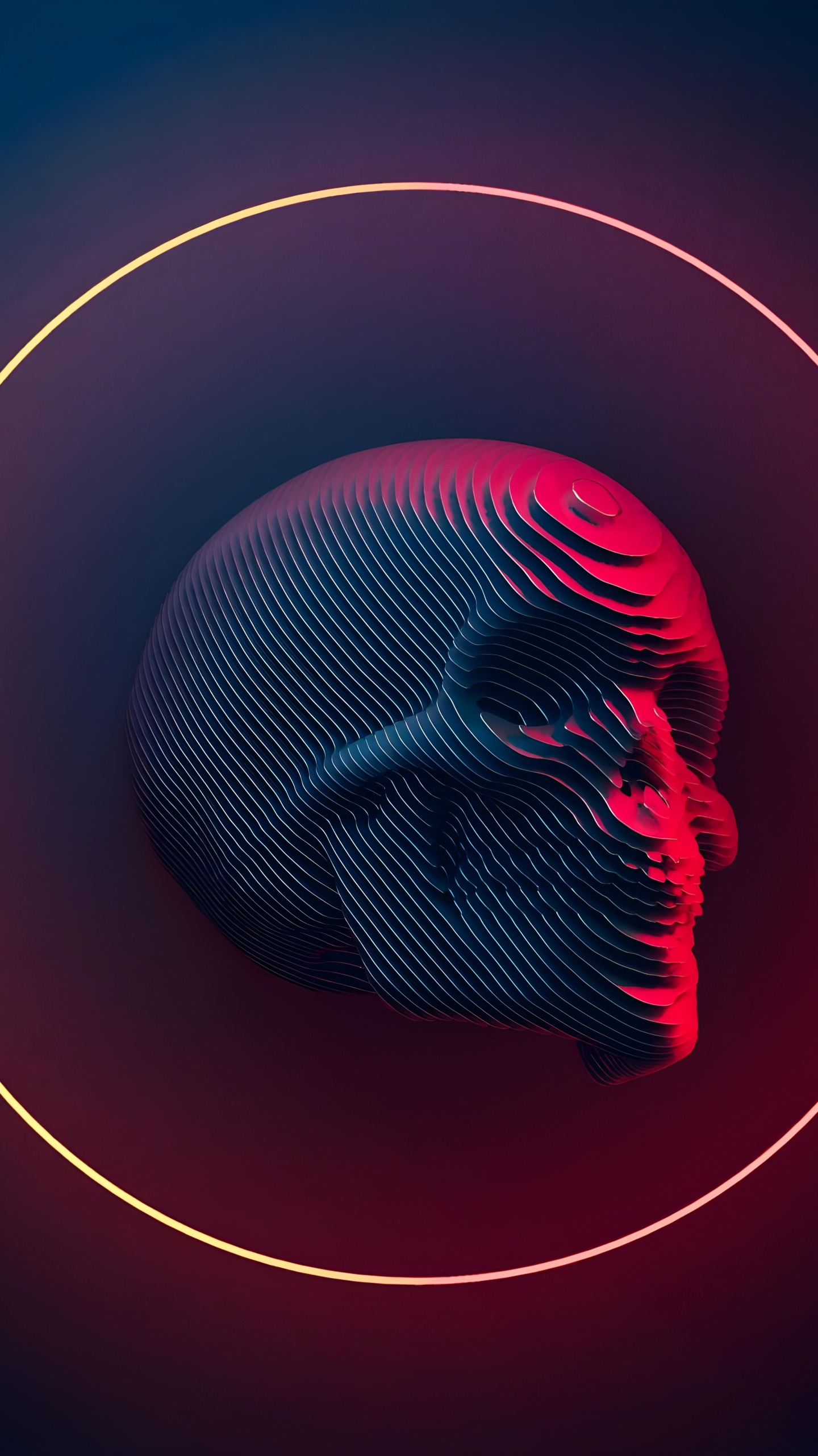 艺术, 气体, 圆圈, 电蓝色的, 品红色 壁纸 1440x2560 允许