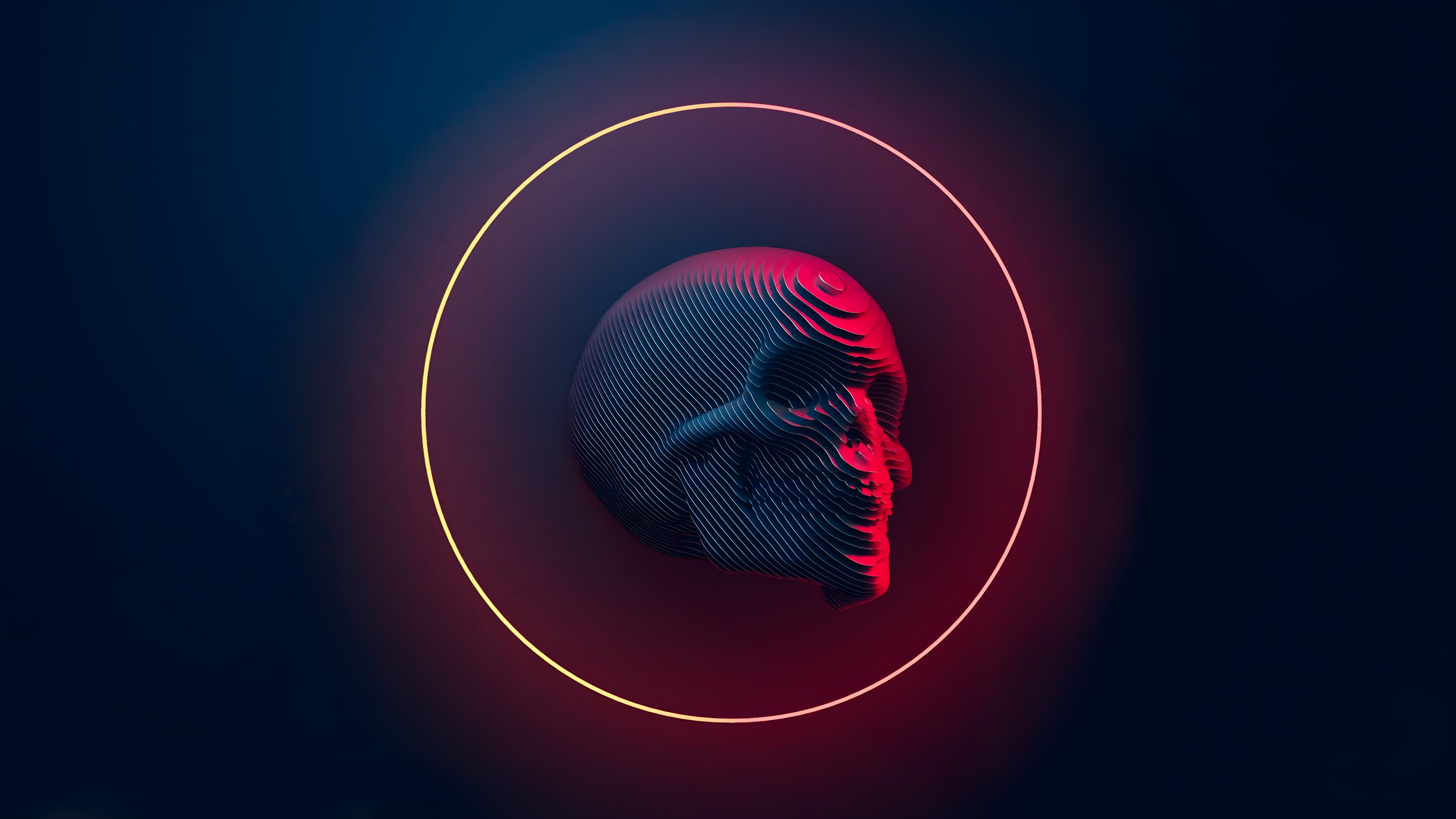 艺术, 气体, 圆圈, 电蓝色的, 品红色 壁纸 7680x4320 允许