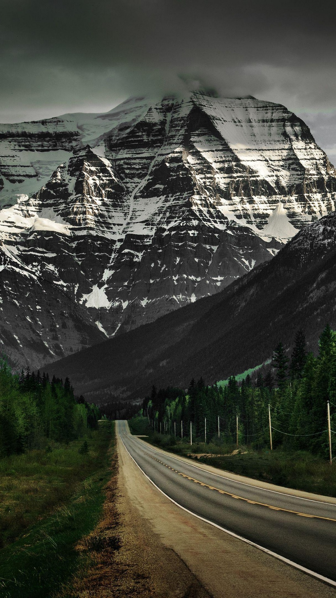 Mountain, Road, Mountainous Landforms, Highland, Nature. Wallpaper in 1080x1920 Resolution