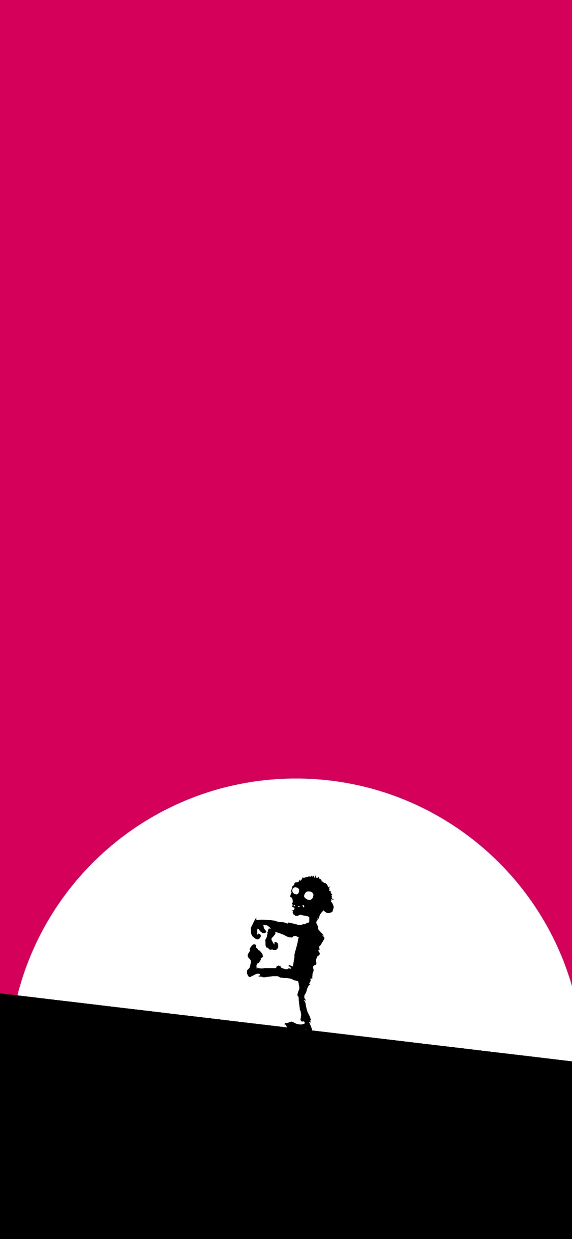 Ilustración Panda Blanco y Negro. Wallpaper in 1125x2436 Resolution