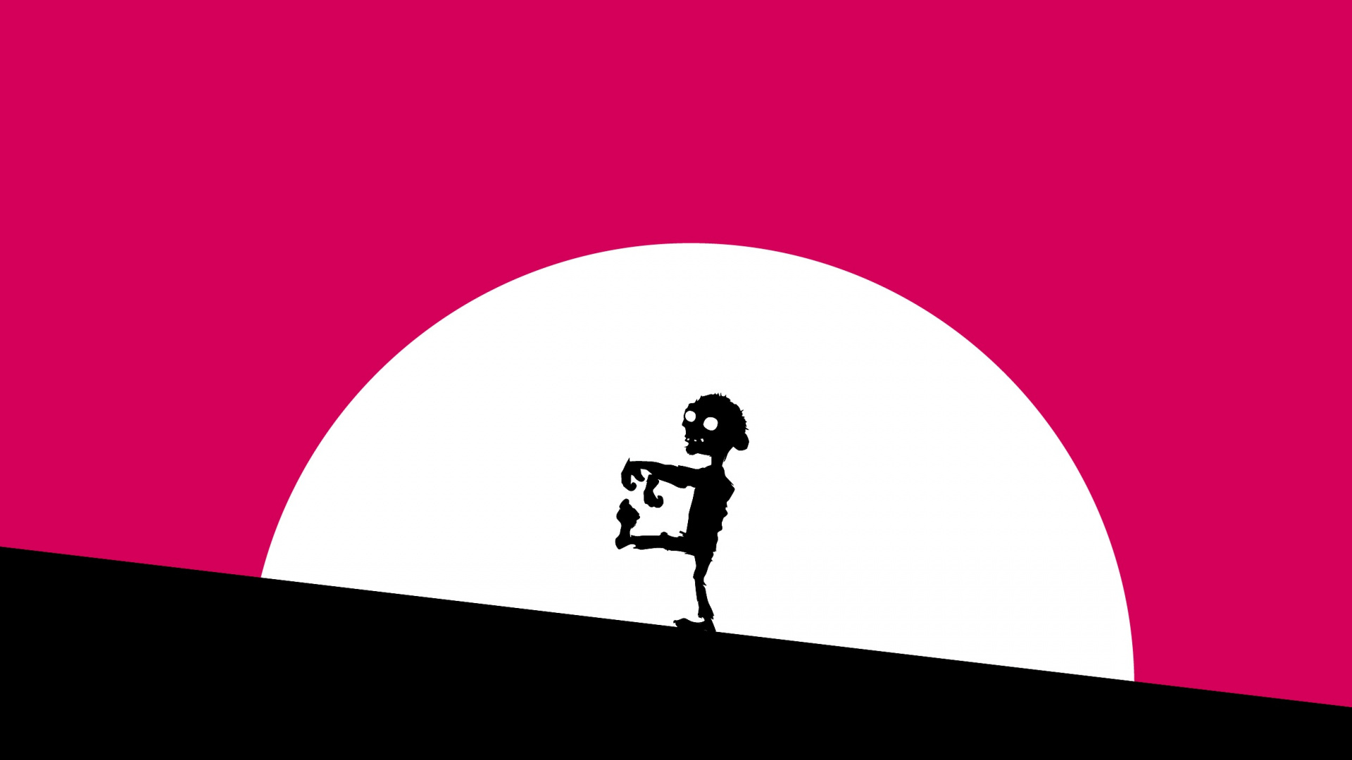 Black and White Panda Illustration. Wallpaper in 1920x1080 Resolution