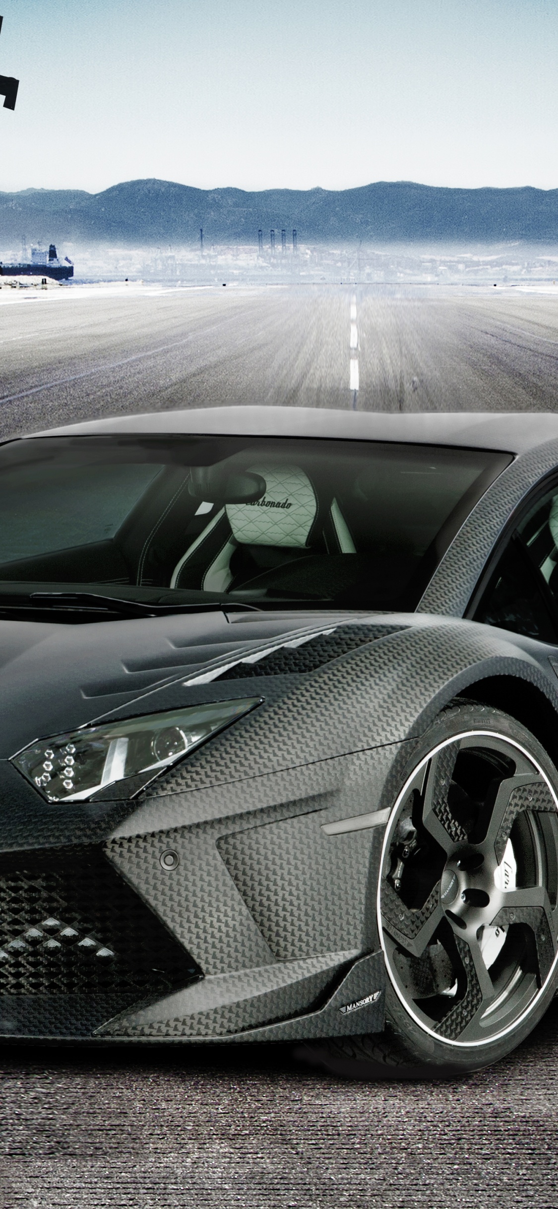 Mansory Aventador Carbonado, Lamborghini, Car, Lamborghini Aventador, Sportwagen. Wallpaper in 1125x2436 Resolution