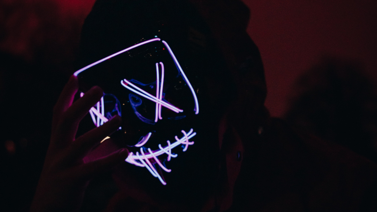 红色的, 光, 黑色的, 肖像, 品红色 壁纸 1280x720 允许