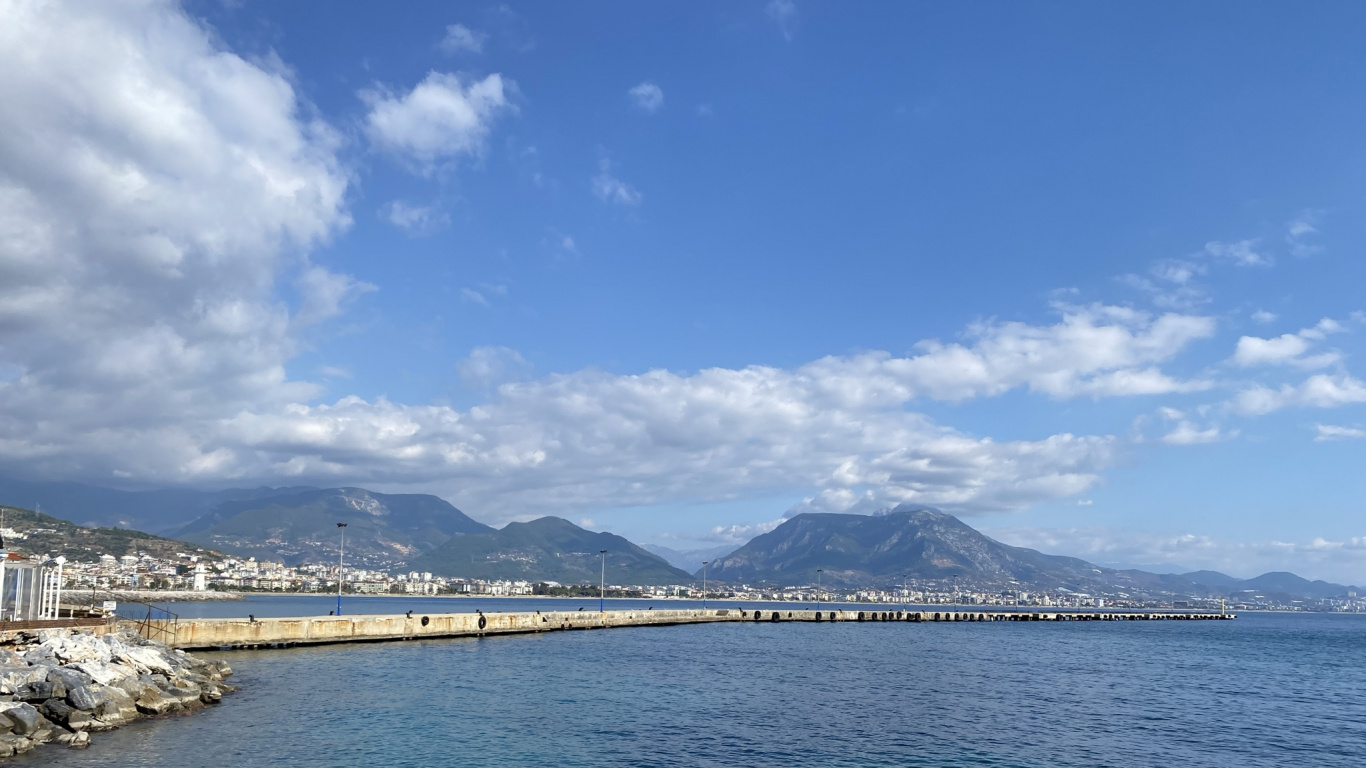 Kizilkule, Cloud, Water, Water Resources, Mountain. Wallpaper in 1366x768 Resolution