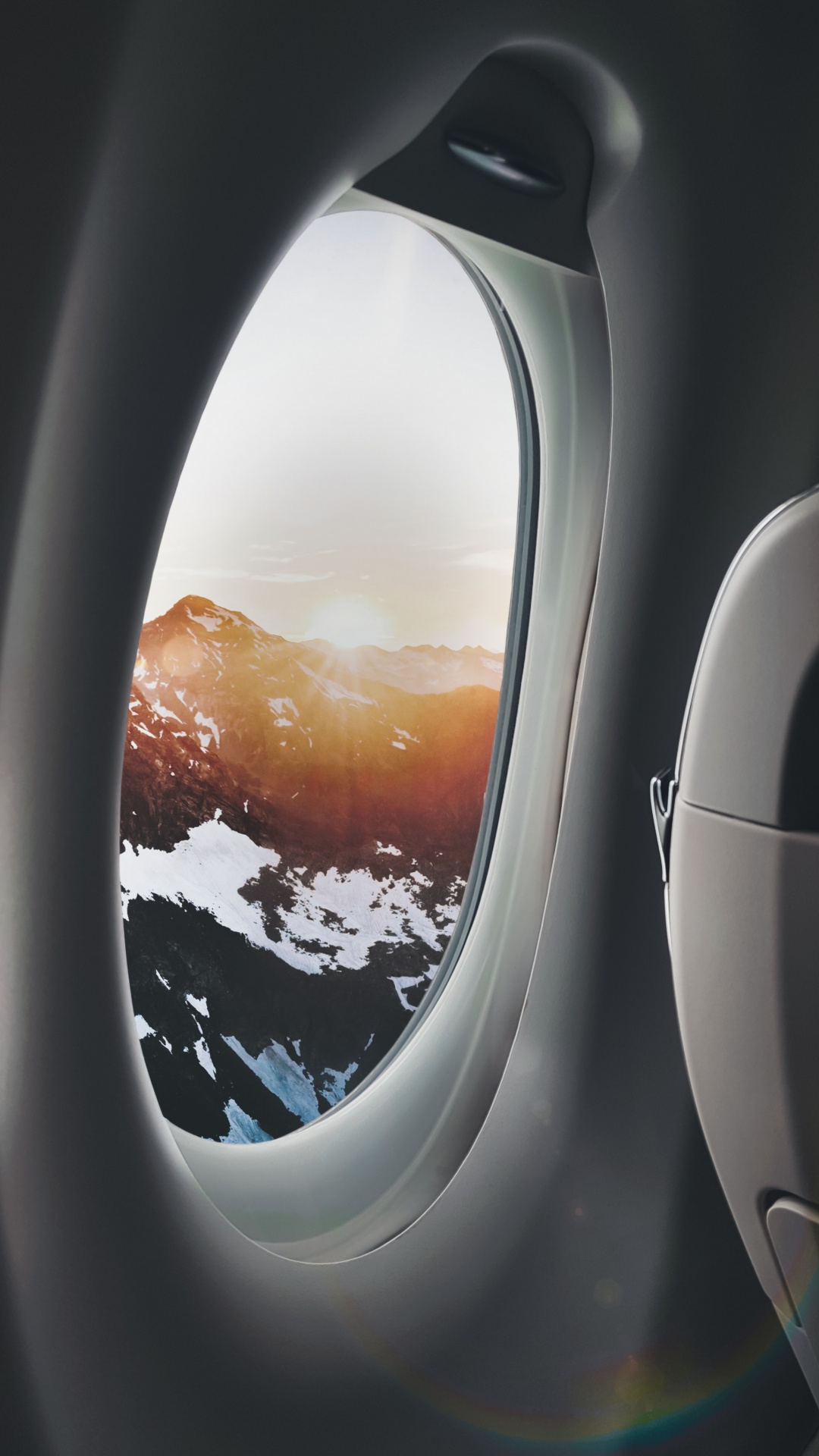 Airplane Window View of Clouds During Daytime. Wallpaper in 1080x1920 Resolution