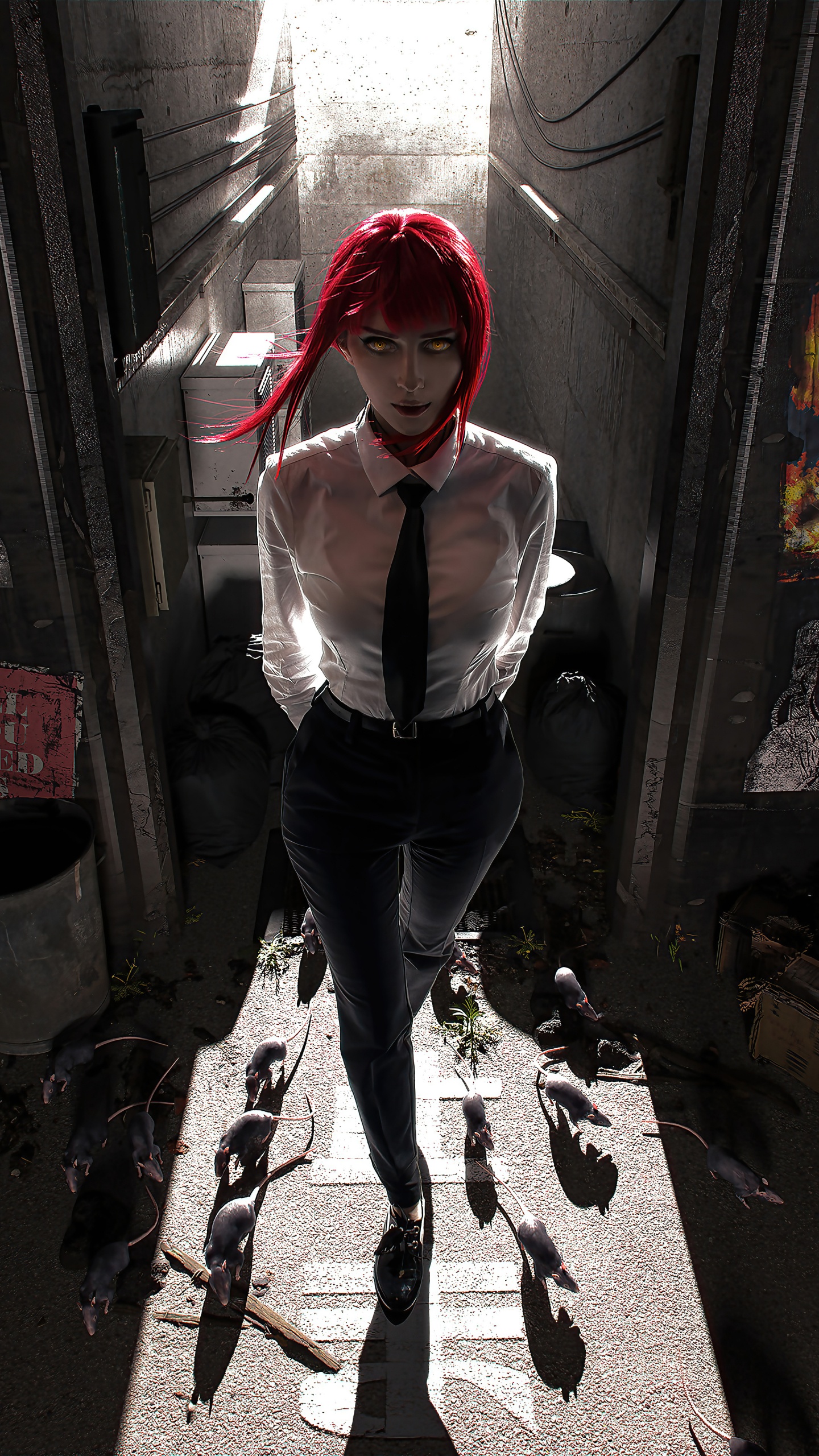 Makima Cosplay Xénon, Cosplay, Face, Jambe, Hat. Wallpaper in 1440x2560 Resolution